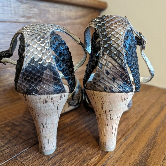 Naughty monkey cork wedge block heel Size 8.5 - Picture 7 of 15